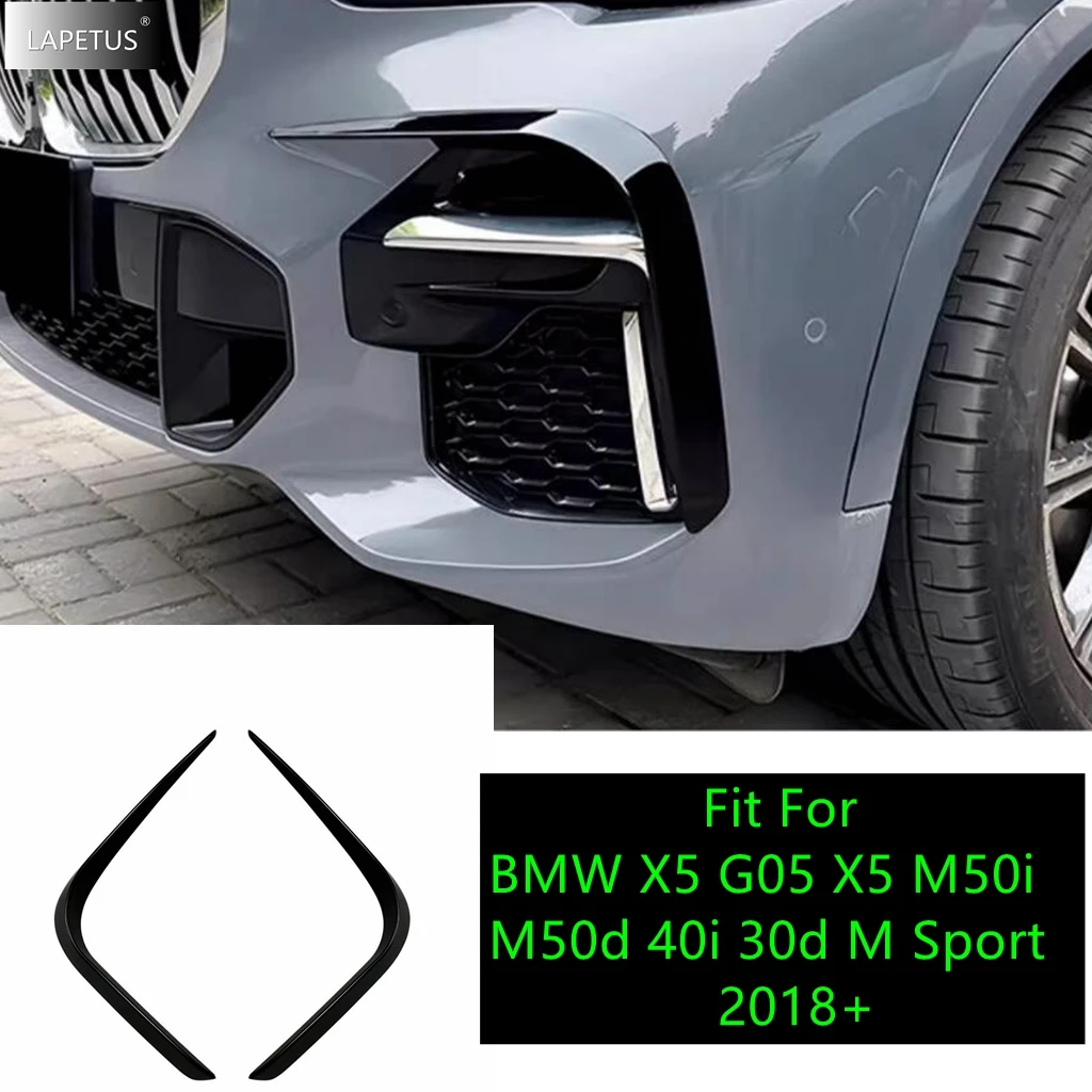 

Front Fog Light Lamp Eyebrow Stripes Cover Trim For BMW X5 G05 X5 M50i M50d 40i 30d M Sport 2018 - 2023 Carbon Fiber Accessories