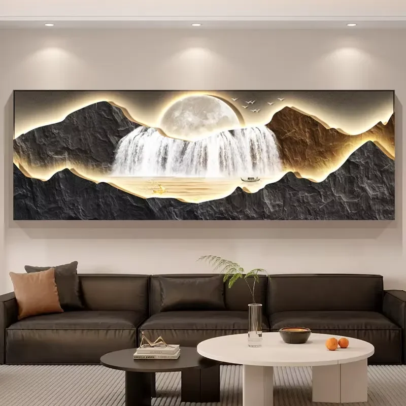 Luxury Landscape Large Sofa Background Wall Stereoscopic Decorative Painting Wall Decor Room Decoration Poster Home Decor Art
