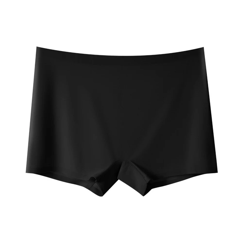 

Comfy Women Underpant Safety Shorts Solid Color Under Skirt Shorts Boxer Briefs High Stretch Shorts No Curling