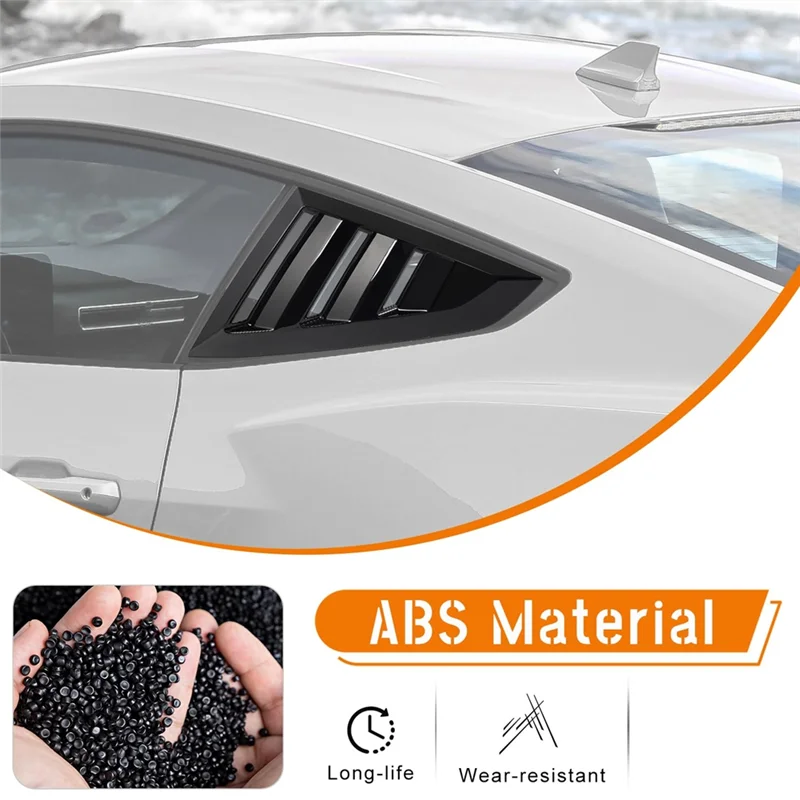 Pára-brisa colher capa para ford mustang 2024 2025 persianas da janela traseira guarnição capa janela lateral grelha