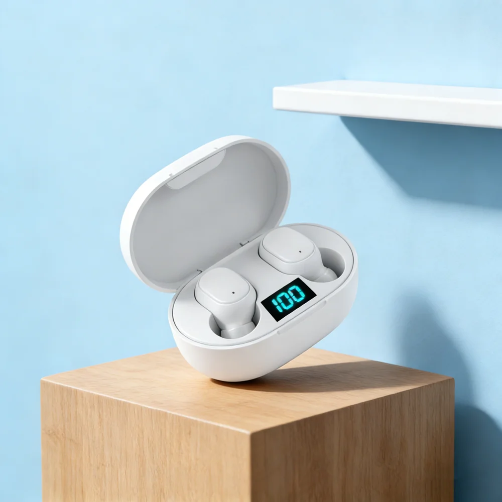 TWS E6S Bluetooth Earphones Wireless bluetooth headset Noise Cancelling Headsets With Microphone Headphones