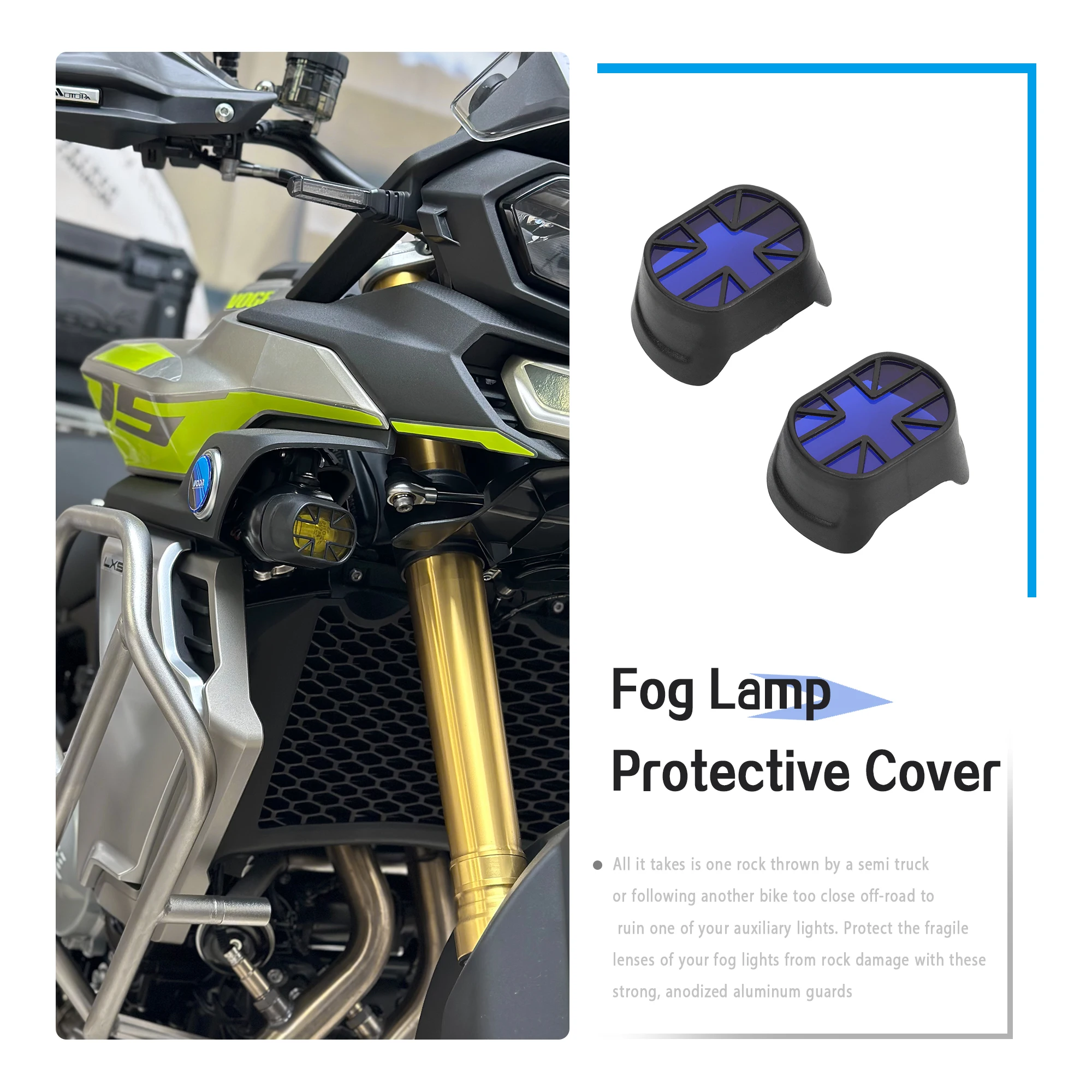 For VOGE DS525X DSX525 Motorcycle DS 525X DSX 525 Accessories Fog Light Protector Guards Foglight Lamp Cover Mist Lamp Guard