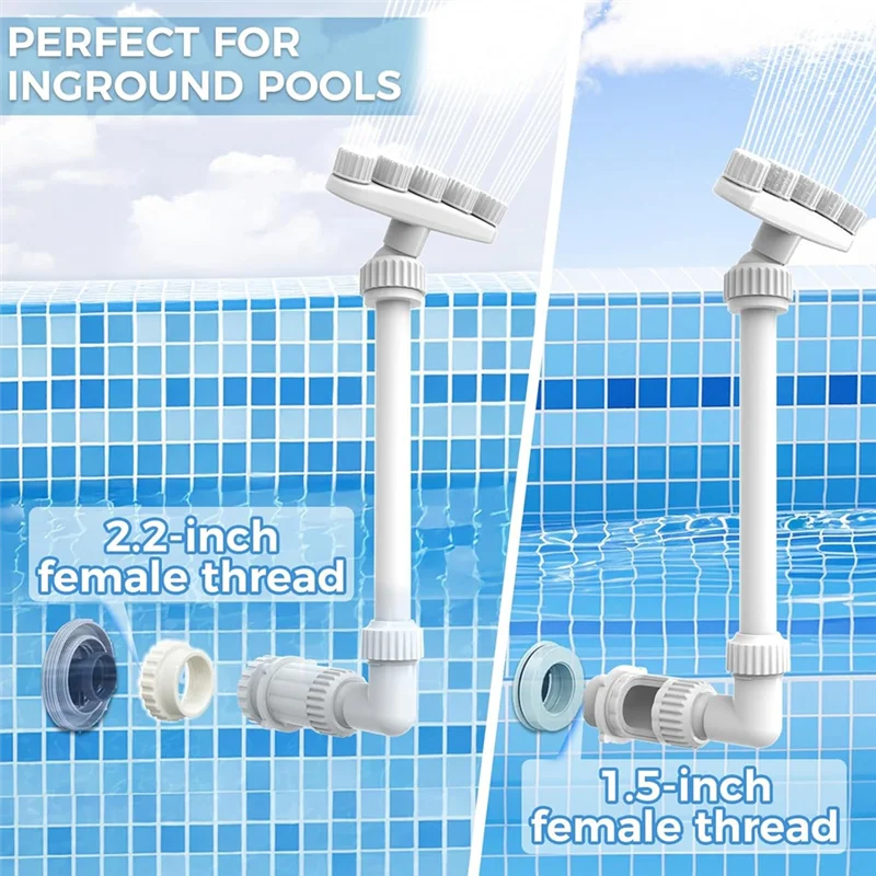 Fuente de piscina ajustable ABRE 360 °   Función decorativa del agua de los accesorios de la piscina del control de dirección