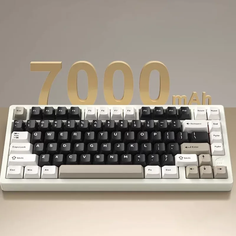 Genuine Original RAINY75 Mechanical Keyboard Hot-swap Aluminium Alloy Tri Mode RGB GASKET Gaming Keyboards Laptop Accessories