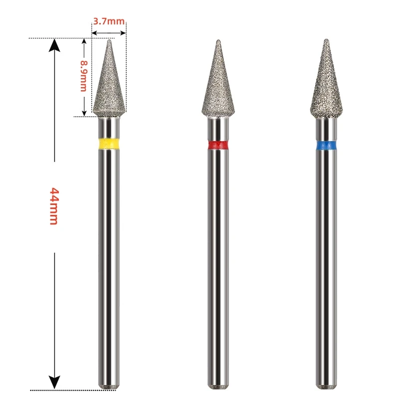 1Pcs Diamond Milling Cutter For Manicure Nail Drill Bit Accessory Pedicure Eletric Machine Nail Bit Flies Gel Remover Nail Tools