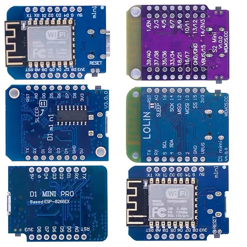 Imagem -03 - Wemos d1 Mini Pro V3.0 Nodemcu 4mb 16mb Bytes Lua Wifi Internet das Coisas Placa de Desenvolvimento Baseado Esp8266 Ch340g Nodemcu v2