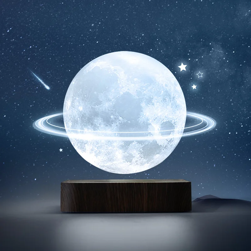 

Levitating Moon Lamp Magnetic Levitation Rotating Floating 6-Inch Luna Night Light Christmas Gift Home Office Decor Gadgets