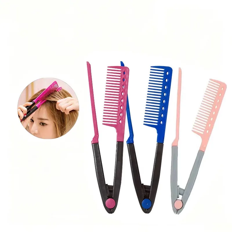 1/2 Pack Styling Straight Hair Comb Plastic Smoothing Styling Comb Folding DIY Straightener Salon Hair Styling