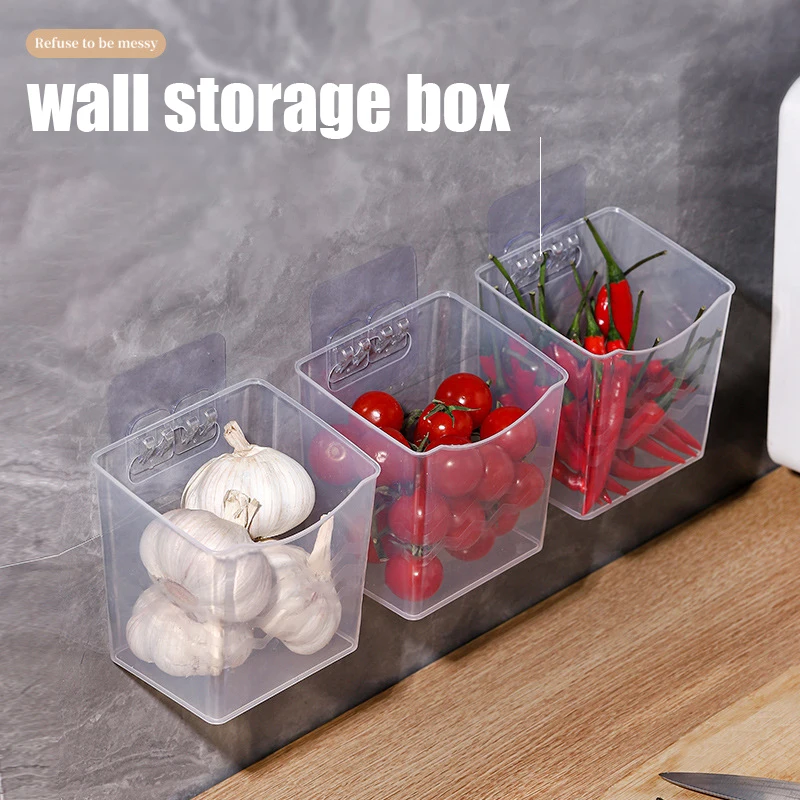 Storage Basket Kitchen Ginger Garlic Wall Hanging Basket Storage Box Kitchen Storage Organizer