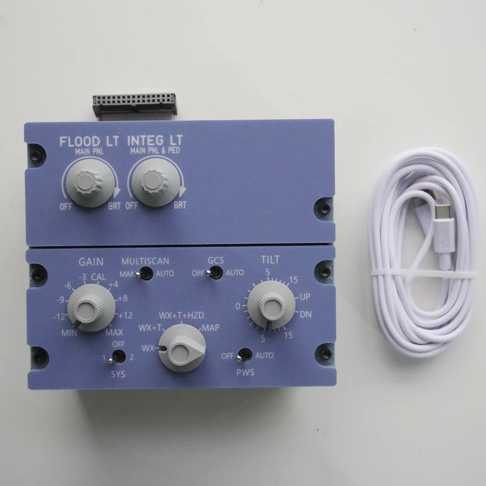 

Погодная радарная панель управления Airbus A320 ECAM для симулятора полета, поддерживает FENIX/FBW/TOLISSBW A320