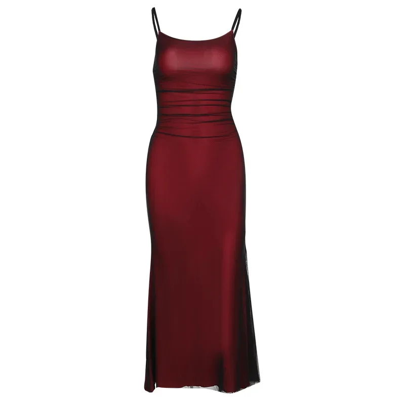

Summer Sexy Dress Women Streetwear Korean Fashion Sleeveless Backless Solid Spaghetti Strap Casual Elegant Party Dresses Платье