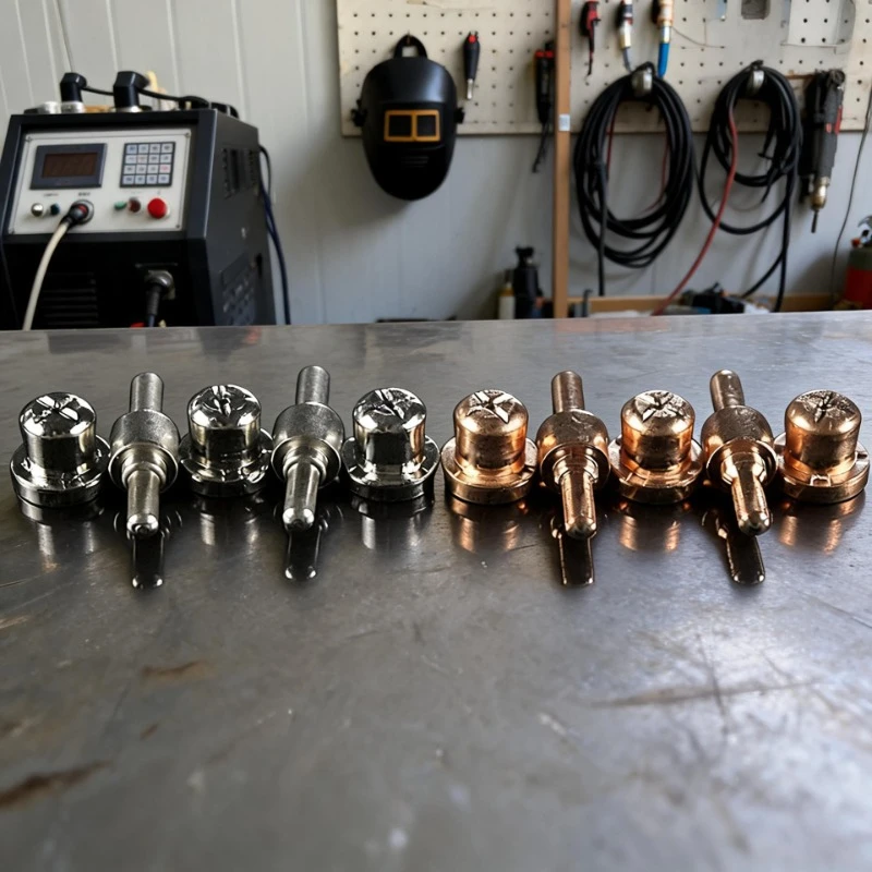 Long & Short PT-31 Plasma Torch Consumables, Copper Tips & Ni Hafnium Electrodes Fit 40A 50A Inverter Air Plasma Cutter