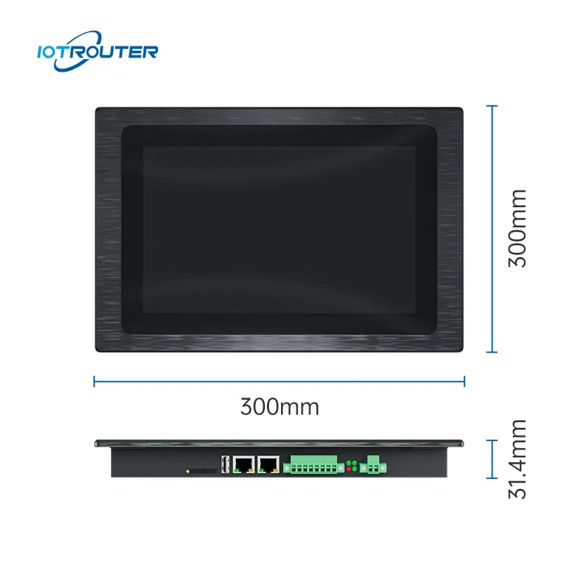 HMI Industrial All in One Touch Machine IOT Gateway for Electrical Panel Box 1rs485 1rs232 10.1" INCH  LCD Display