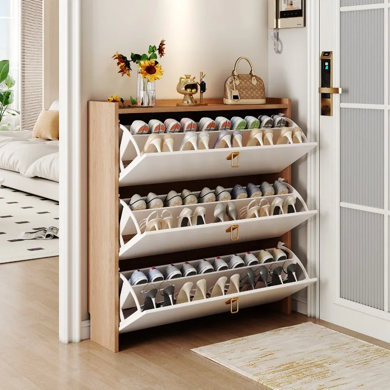 Display Storage Shoe Shelf Organizer Mobile Living Room Wooden Luxury Modern Shoe Cabinet Designer Zapatero Shoemakers Furniture