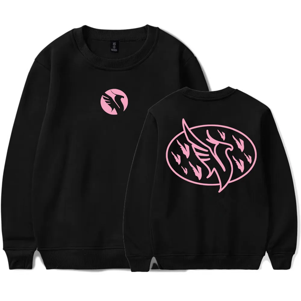 ILLENIUM فينيكس CREWNECK البلوز طويلة الأكمام الشتاء الخريف الذكور البلوفرات للجنسين الشارع الشهير المتضخم الجرافيك طباعة الملابس
