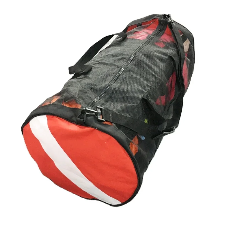 Scuba Diving Duffle Diving Flag Style Gear Bag Diver's Equipment Bag Dive Mesh Bag