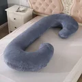 C grey pillow