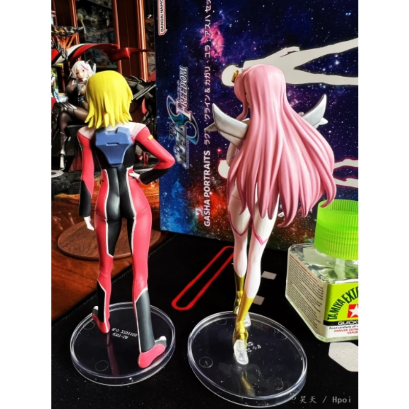 

В наличии оригинальный BANDAI Gashapon PB мобильный костюм Gundam SEED Lacus Clyne Cagall ПВХ аниме фигурки экшн-фигурки модель игрушки