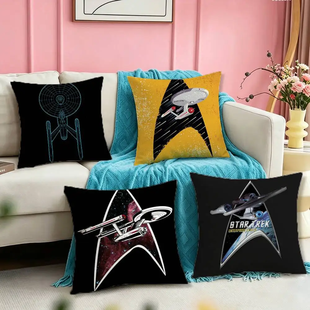 

Fashion Cool S-Star T-Trek Film Square Double-Sided printed Pillow Case Bedroom Bedside Pillow Sofa Cushion Cover