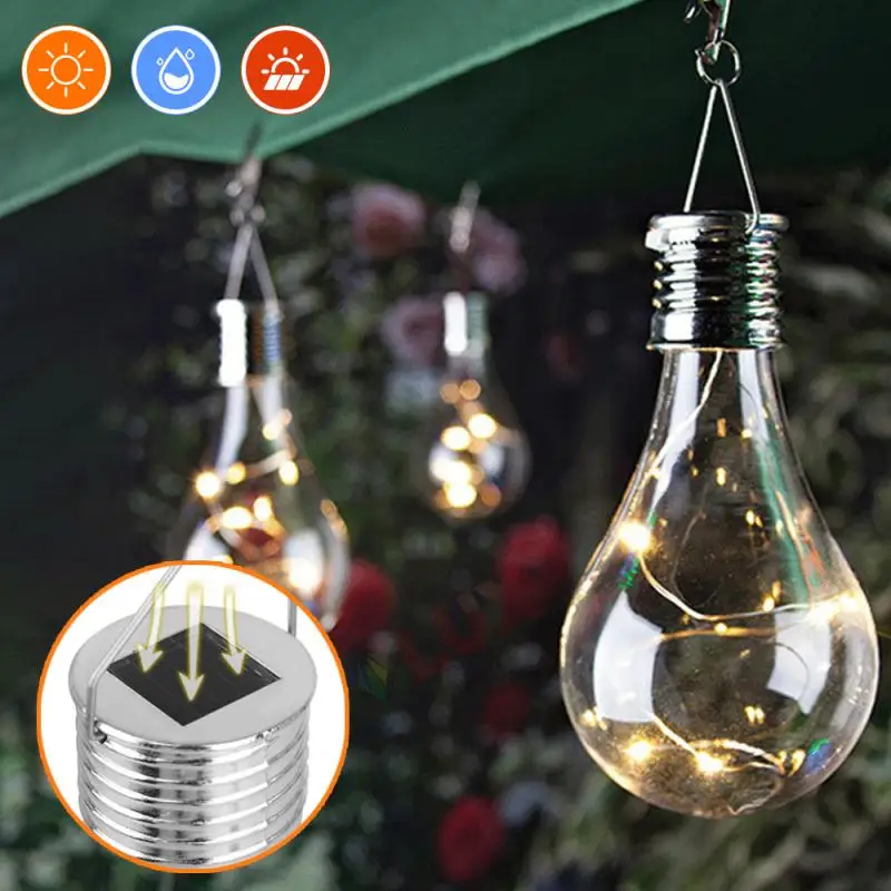 Outdoor Solar Decorative Color Light Bulb Solar Charging Sense Of Atmosphere Light String Led String Light Waterproof Durability