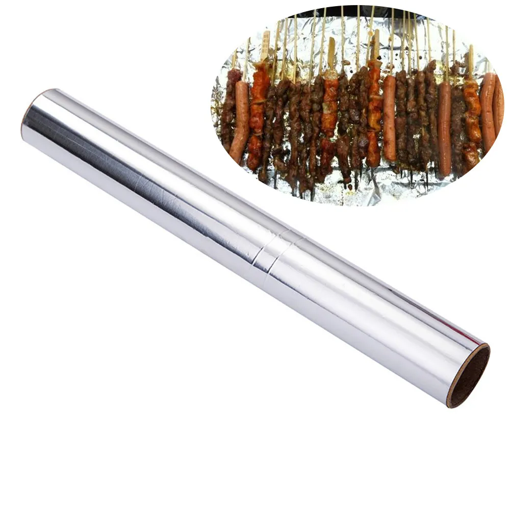 3 Rolls Baking Aluminum Foil 31Cm Width 5M Length Multipurpose Bbq Roasting Cooking Tinfoil Tin Foil Paper Tinfoil