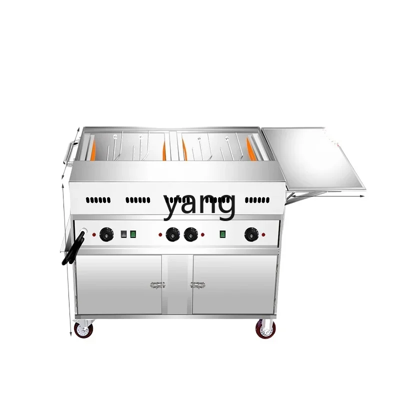 

YJQ Electric Oven Smokeless Rock Automatic Rotation Multifunctional Orleans Grilled Chicken Thighs Cart