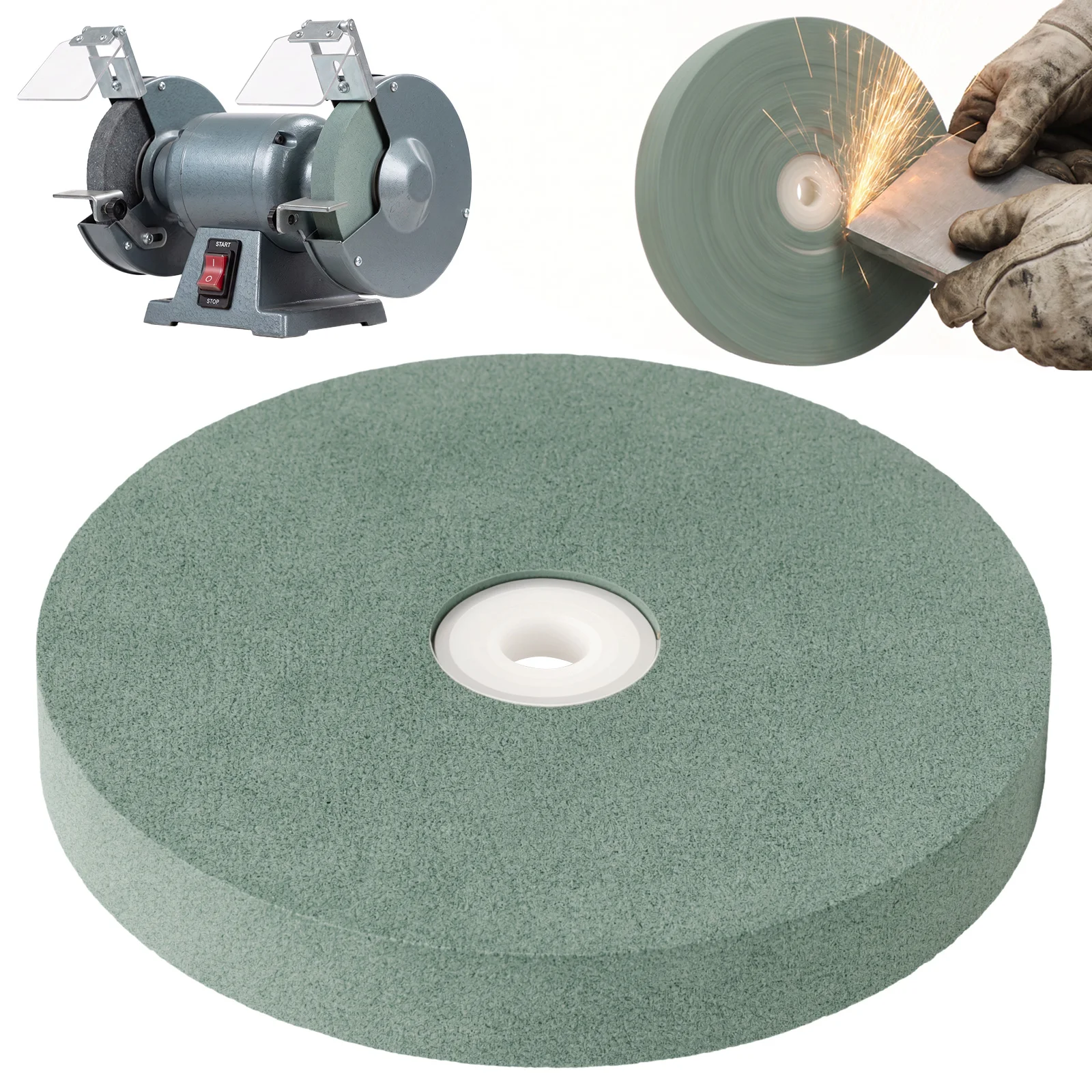 145mm Silicon Carbide Grinding Wheel Knife Sharpening Stone 150Grits Cement Metal Grinding Polishing Trimming Wheels