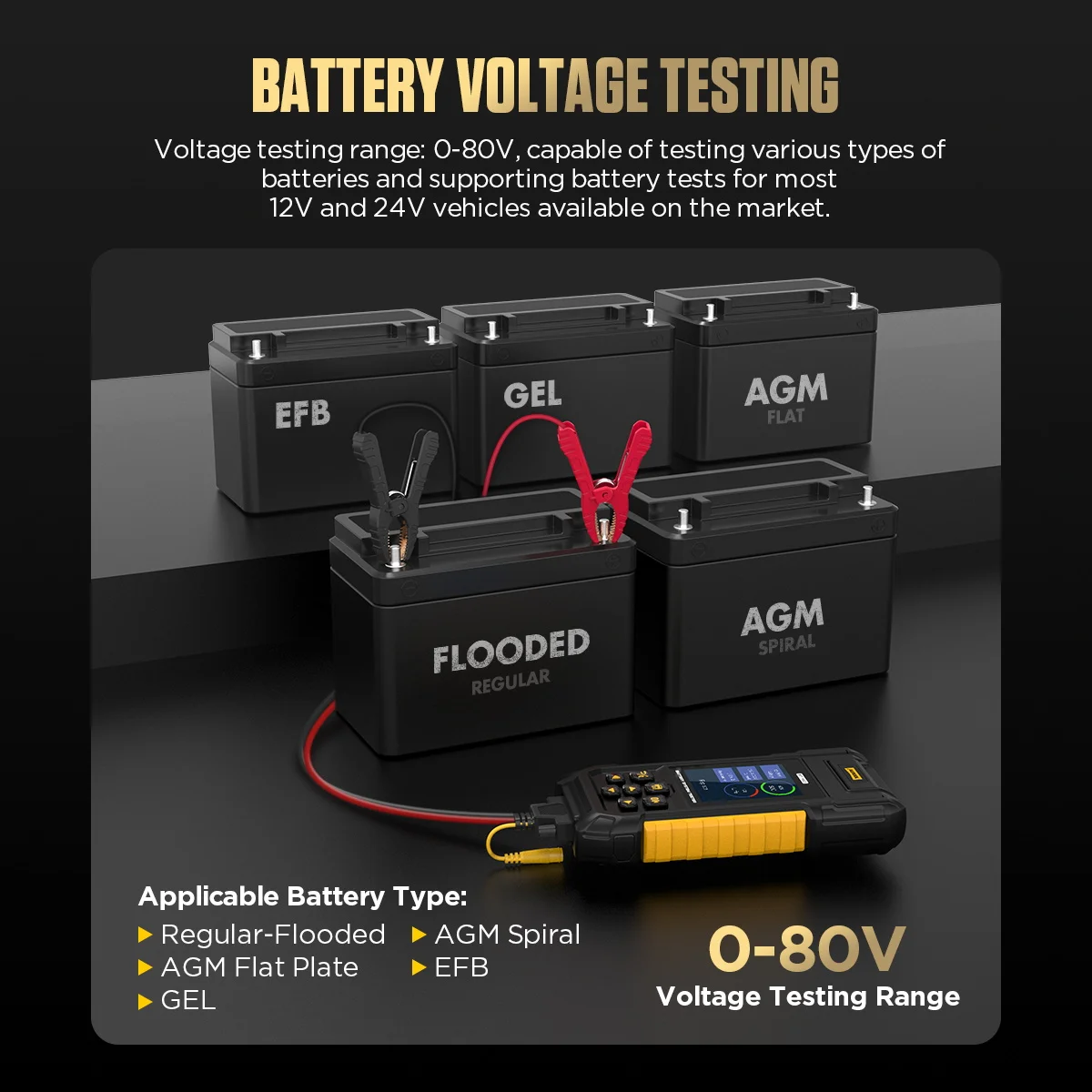 AUTOOL BT960 voltage and battery compatibility
