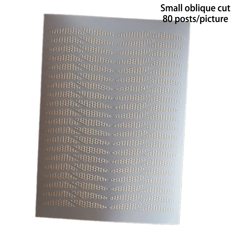 1 Sheet Double Eyelid Tape Bevel Segmented Patches For Drooping Eyelids Tape Double Eyelids Stickers Invisible Fallen Eyelids