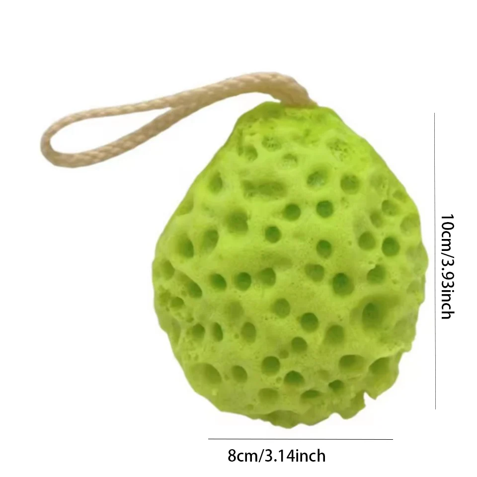 Ultra Soft Honeycombs Bath Sponge With Rope Cleaning Brush Shower For Rich Lather Deep Cleaning Smooth-Skin For Shower Bath