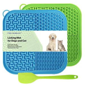 Laming Mat Alimentador lento para perros y gatos, almohadilla de lamer premium con tazas de succión para alivio de ansiedad de perros, tazones de perro de alimentación lenta 8 Mejores lick de ventas para perro - №4