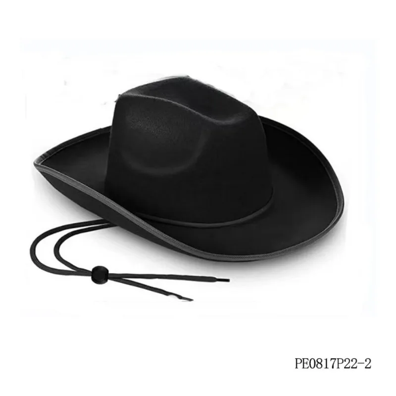 Costume de Cowboy occidental pour adultes, 3 pièces, accessoires, chapeau de Cowboy à lacets, mouchoirs, ensemble de lunettes, déguisement de fête d'halloween pour hommes et femmes