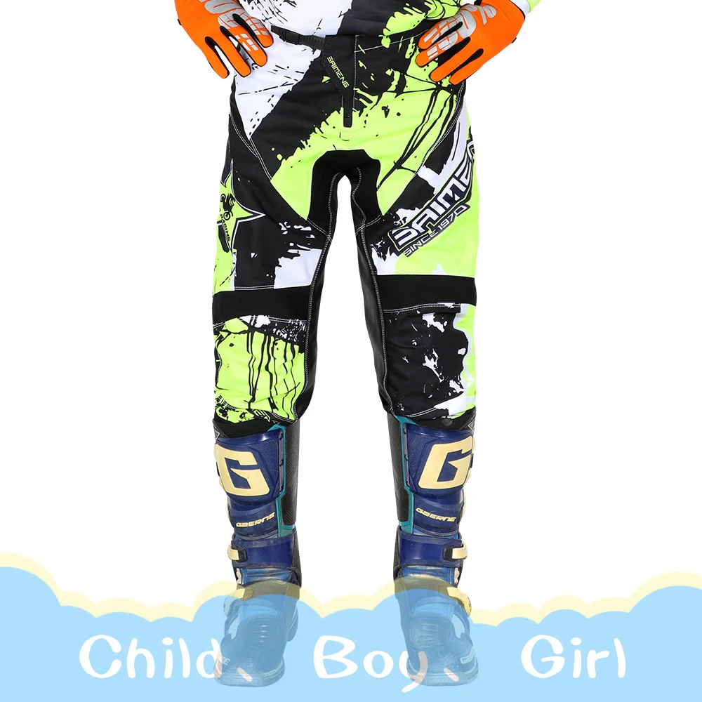 

motocross gear set Pants racing Motorcycle boy girl clothing mx atv Youth child children kids clothes MX MTB Motorbike