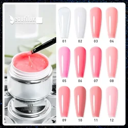 Beautilux Hard Builder Nail Art Gel Pink Clear Milky Camouflage Self Leveling UV Gel French White Gels Nail Polish 50g