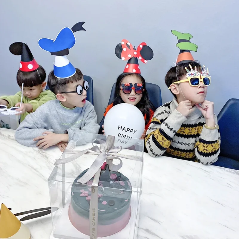 Disney Mickey and Minnie Donald Duck Daisy Duck cute three-dimensional diy birthday hat for adults and children funny headwear