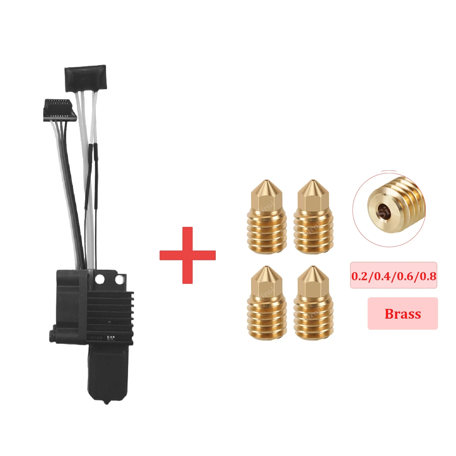 Komplette Hotend-Baugruppe Hotend für Bambu Lab X1 X1C P1P P1S mit Lüfter Upgrade 2.0 mit Düse Complete Bamboo Lab X1 Carbon