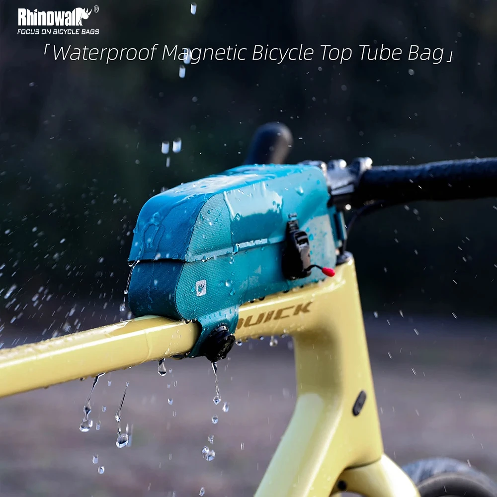 

Велосипед Rhinowalk с магнитным клапаном и системой закрытия циферблата, водонепроницаемый для сумки с верхней трубкой, MTB, дорожный гравийный велосипед, велосипедная упаковка, велоспорт