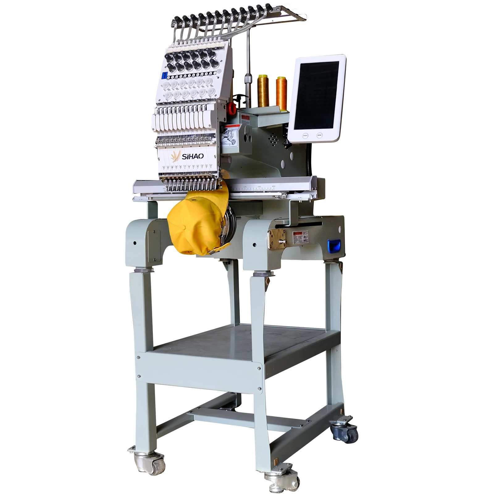 SIHAO Commercial Computerized Embroidery Equipment, Optional Single Head & Double Head Version, Smooth High-Speed Stitching For Hat, T-shirt Back & Large Shopping Bag Custom Embroidery Processing38