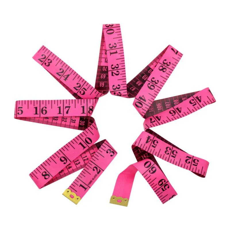 2 Pcs BlackTape Measure Measuring Inches Mini Portable Measuring Clothing Tailor Tape Measure Waist Circumference