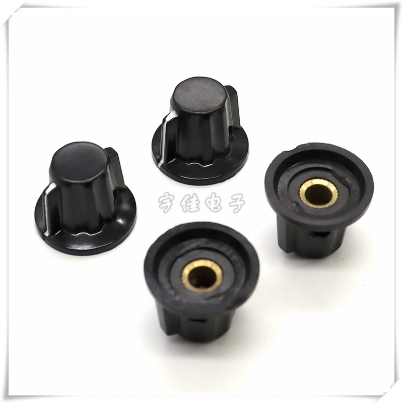 5PCS Potentiometer Knob Hat Mechanical Instrument Knob K18-1 Bakelite Knob Band Switch Knob Cap