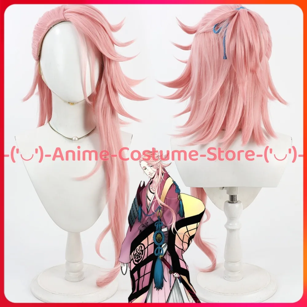 

Touken Ranbu Souzasamonji そうざさもんじ Cosplay Wig Pink Anime Game Character Halloween Carnival Party Costume Wigs Synthetic Hair