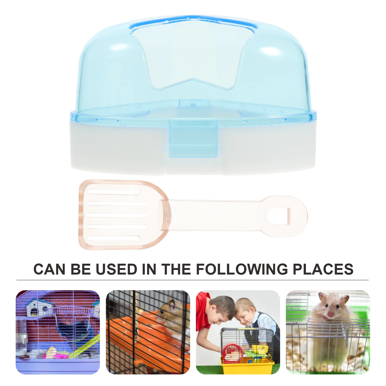 

Hamster Sand Bathpets Bathtub Plastic Bath Room For Small Animals Lightweight Compact Blue Anti-S Steady Easy Carry