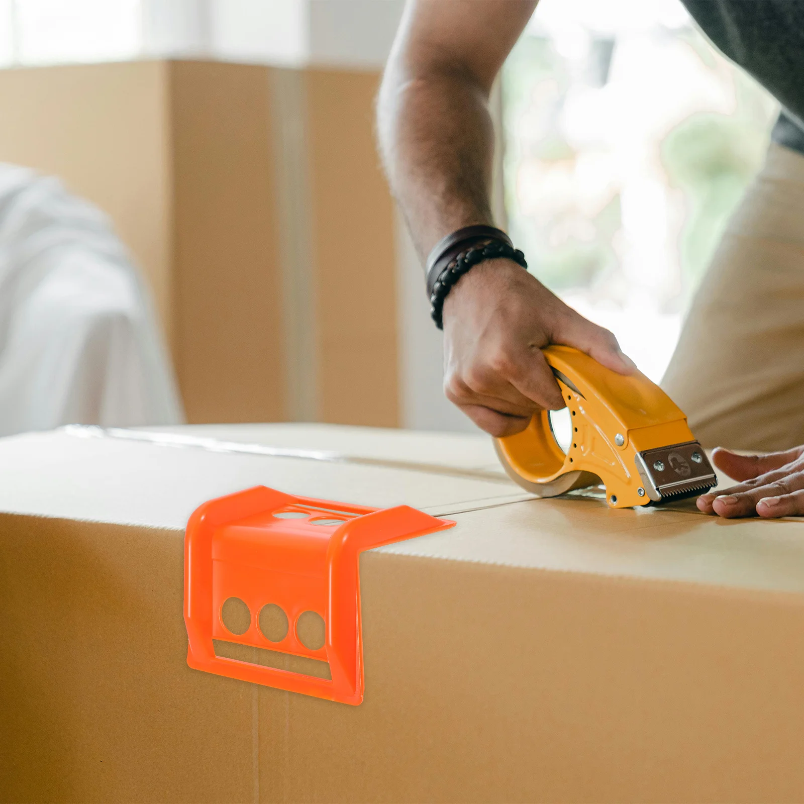 1 قطعة حماة حافة الزاوية البرتقال البلاستيك مقطورة مسطحة حراس البضائع لربط أسفل الأشرطة اسئلة كام ملحقات الشاحنة