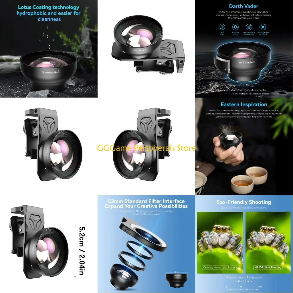 

U55B 50-110mm Photography Tool Cold Shoe Expansion Interfaces Telephoto Lens