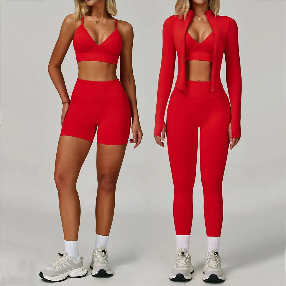 

2/3PCS Seamless Yoga Set Gym Clothes Yoga Suits For Women Sportswear Fitness Set Sports Long Sleeve Bra Gym Leggings Tracksuits