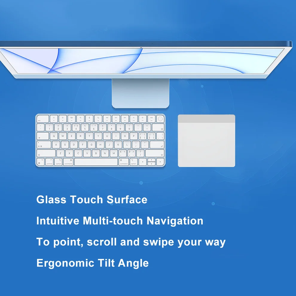 Trackpad: Wireless, Bluetooth, Rechargeable. Works with Windows; Multi-Touch Surface - White