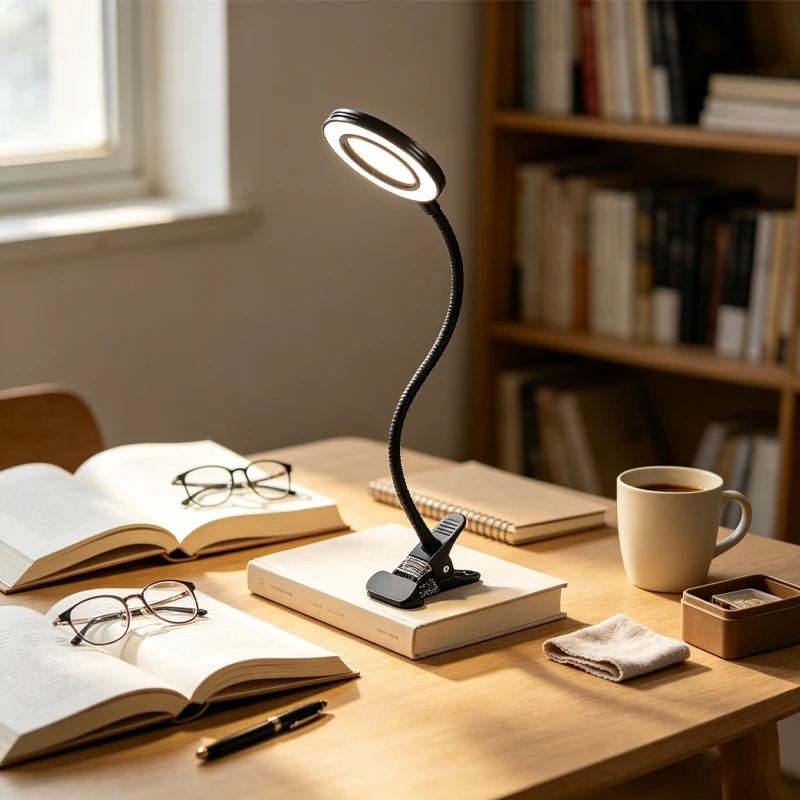 3-Color LED Flexible Desk Lamp, Adjustable Light for Home Reading, Repairing, Beauty & Examination Use