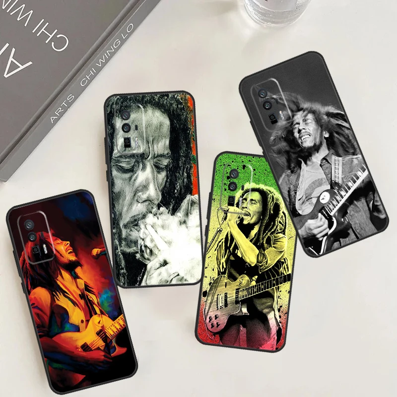 Bob Marley Case For Xiaomi 14 11T 12T 13T Pro 12 13 Lite POCO X6 Pro X3 X4 X5 F3 M5s M6 F5 Pro Cover