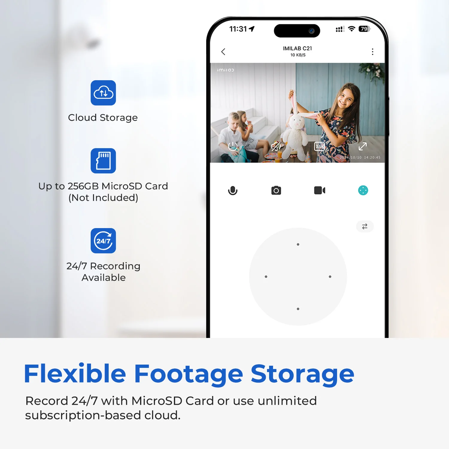كاميرا IMILAB C21 WiFi المدمجة الداخلية 2.5K عرض مباشر