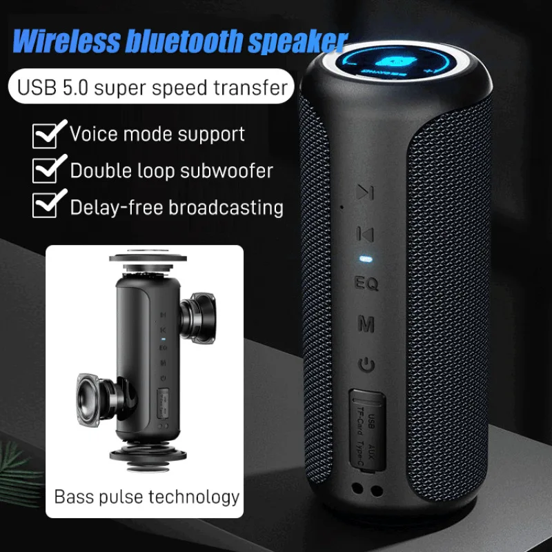 High-performance wireless 5.0 bluetooth speaker home desktop computer subwoofer outdoor portable plug-in mini audio